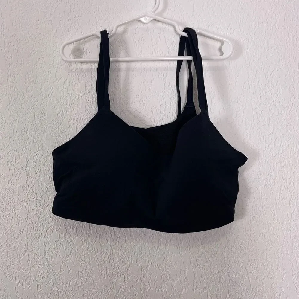 Nike Dri-Fit Black Cut Out Back Sports Bra‎ Size Large